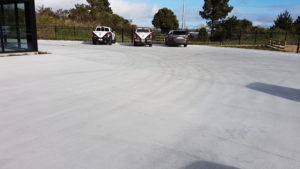 Around 1000m2 parking bay built on very strong fibre reinforced concrete work